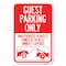 Signmission Guest Parking Only Unauthorized Vehicle Heavy-Gauge Aluminum Sign, 12" x 18", A-1218-23928 A-1218-23928 - alternate 1